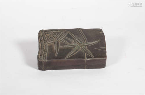 A Carved ink-stone Qing Dynasty