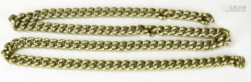 Large Vintage Curb Link Chain Lariat or Belt