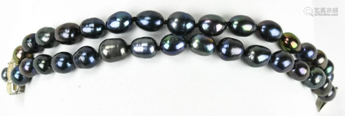 Hand Knotted Tahitian Baroque Pearl Bracelet