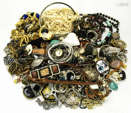 Large Collection of Vintage Costume Jewelry