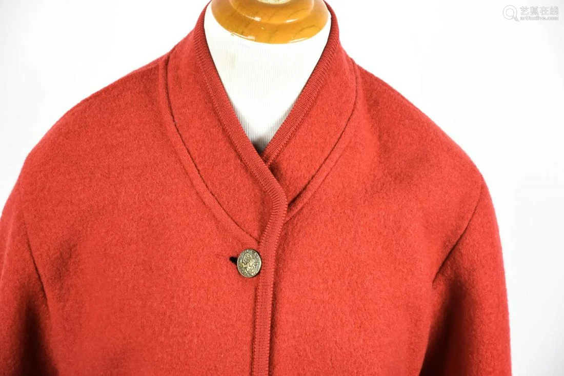 Vintage Geiger Red Wool Women's Driving Coat－【Deal Price Picture】