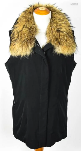 Allegri Fur Lined Hood Vest Jacket