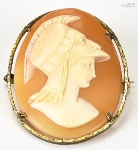 Fabulous Victorian Cameo Depicting Janus Brooch