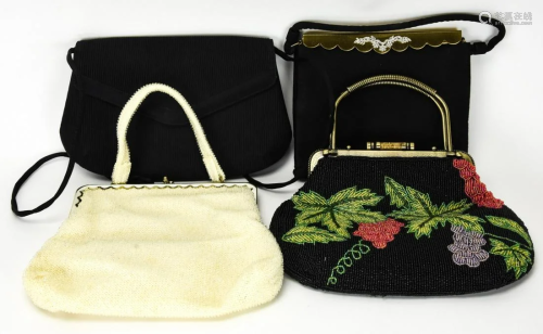 Lot of 4 Vintage Evening Bags Including Givenchy