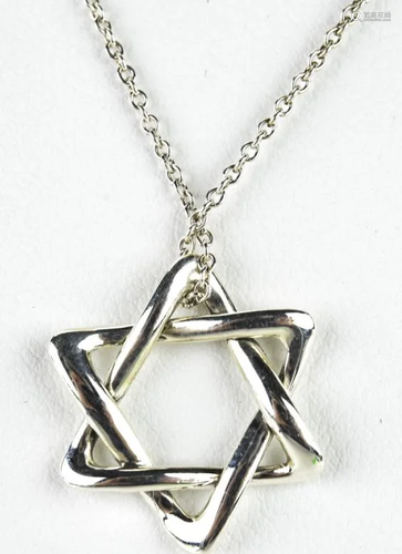 Tiffany Sterling Peretti Star of David Necklace