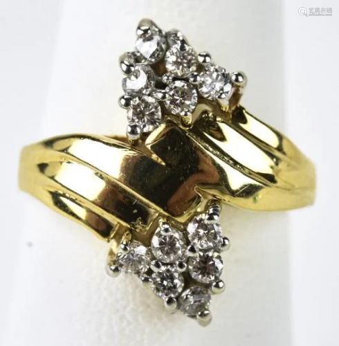 Vintage Diamond and 14k Yellow Gold Ring