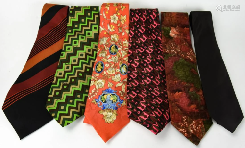 6 Silk Designer Ties