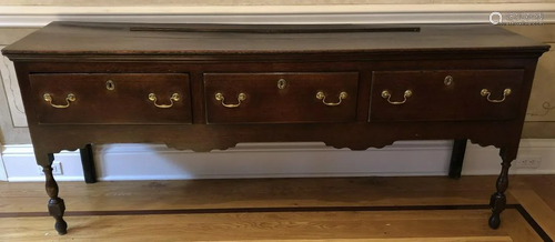 Antique 18th C English or Welsh Sideboard Console