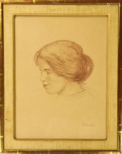 Rare Pierre-Auguste Renoir Lithograph w Provenance