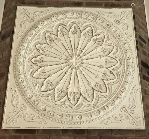 Majestic Ceiling Rose Plaque in Ivory