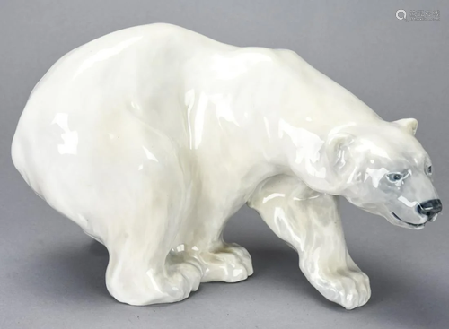 Royal Copenhagen Porcelain Large Polar Bear Sta…