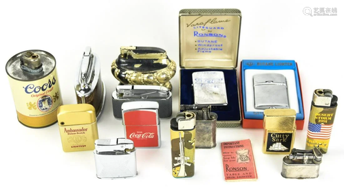 Collection Vintage Lighters Ronson, Dunhill, More