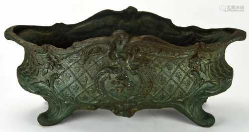 Victorian Cast Iron Painted Garden Trough