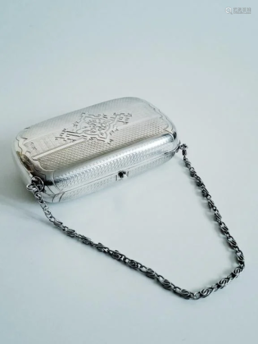 19C Russian Silver Engraved Cigarette Case_x00…