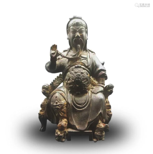 Chinese Gilt Bronze GuanGong