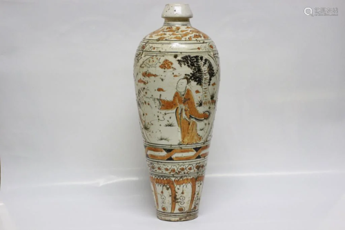 Chinese Sancai Pottery Vase
