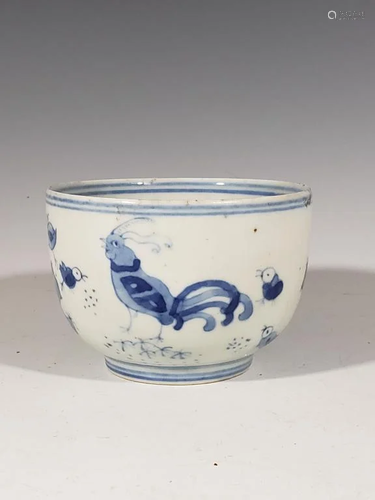 Chinese Blue and White Porcelain Jar, 