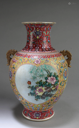 Chinese Famille Rose Vase