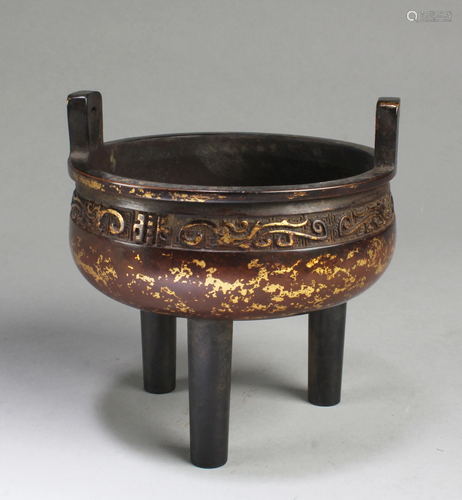 Chinese Bronze Tripod Censer