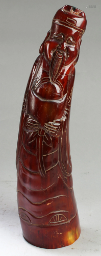 A Buffalo Horn Carved Ornament