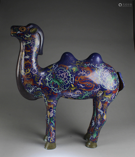 Antique Cloisonne Camel Figurine