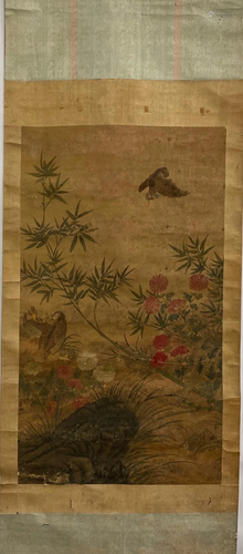 Antique Chinese Hanging Scroll Painting