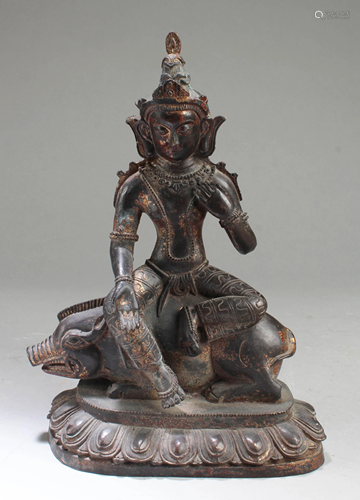 Chinese Bronze Bodhisattva Statue