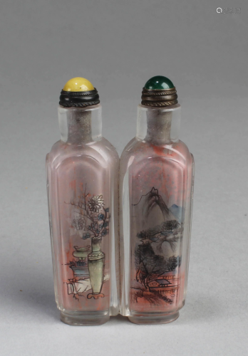 Antique Peking Glass Snuff Bottle