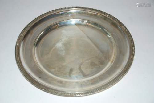 grande piatto rotondo in argento dm 37cm