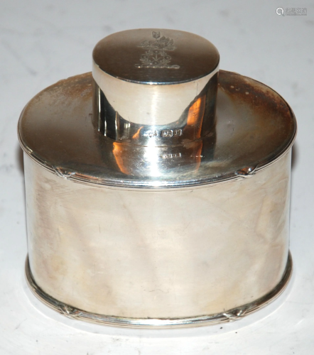 borraccia in argento inglese h 9cm