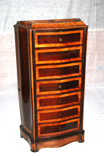 secretaire in bois de rose e palissandro epoca