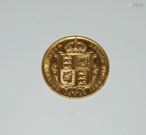 moneta in oro 1892 Britanium Regina Victoria