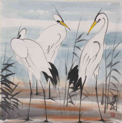 A Chinese Painting, Lin Fengmian  Mark