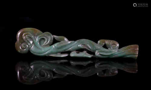 A Chinese Jadeite Flower Ornament