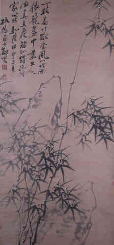 A Chinese Painting of Bamboo, Zheng Banqiao Mark