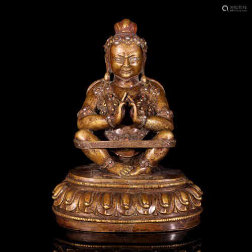 A Bronze Buddha Statue of Mahasiddhas