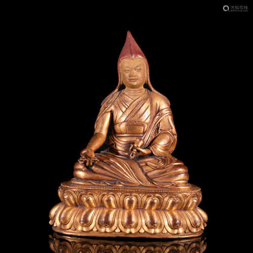A Bronze Statue of Tsongkhapa