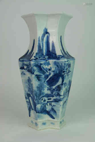 A Chinese Blue and White  Porcelain Vase