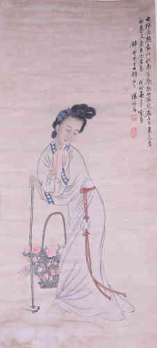 A Chinese Figure Painting, Tangxiang Mark