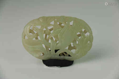 A Chinese Jade Carved Plaque