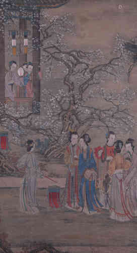 A Chinese Figure Painting, Gaiqi Mark