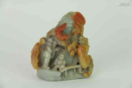 A Chinese Jadeite Carved Ornament