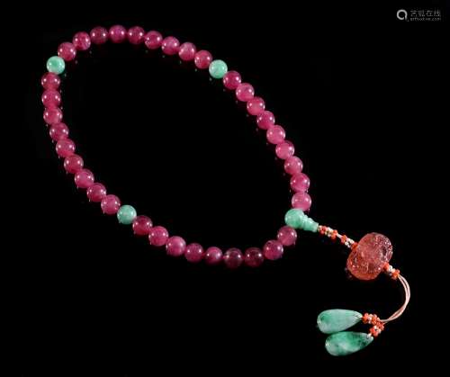 The Chinese Red Tourmaline Hand String