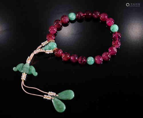 The Chinese Red Tourmaline Hand String