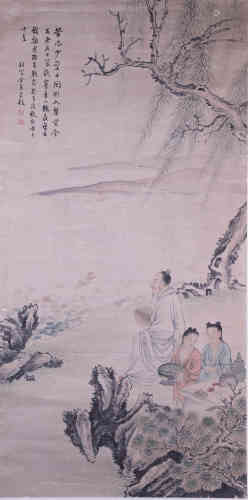 A Chinese Figure Painting, Yuji Mark