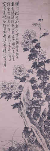 A Chinese Flower-and-plant  Painting, Li Fangying Mark