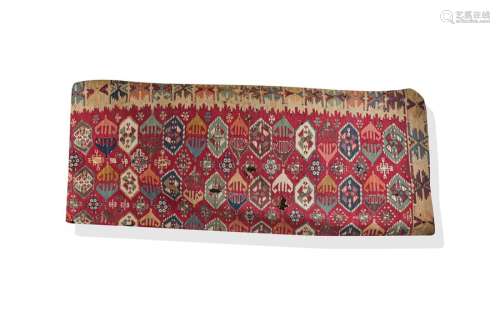 KILIM CAUCASE Morceaux de tapis en laine Fin du XI…
