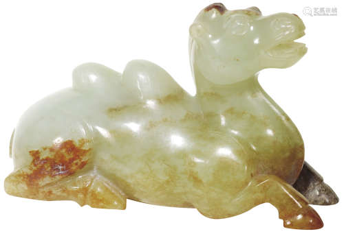 宋Song Dynasty (960–1279) 白玉帶沁駱駝
