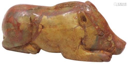 漢Han Dynasty(206BC-220AD) 紅瑪瑙山豬