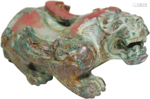 漢Han Dynasty(206BC-220AD) 青銅沁辟邪